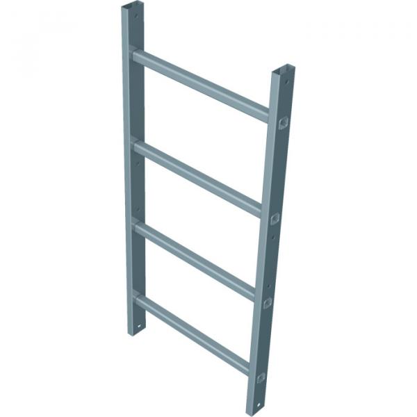Zarges fixed ladders, aluminium, natural